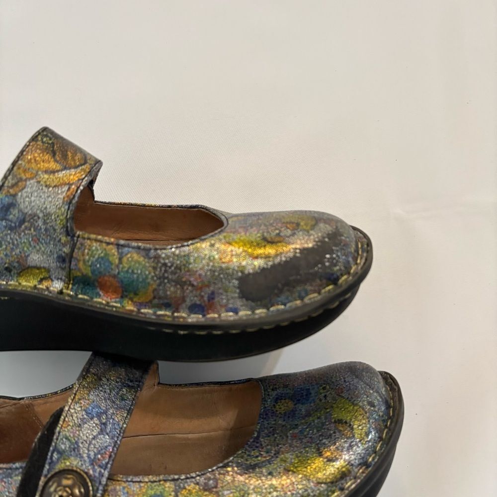 ALEGRIA Paloma Gypsy Rose Mary Jane Shoes 39 Multi-Colored EUC - Picture 4 of 11